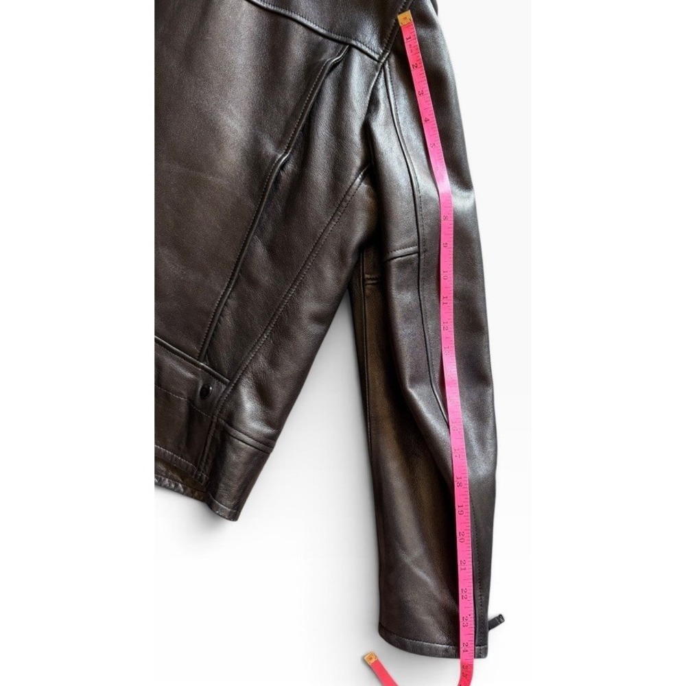 Saint Laurent Paris L01 Studded Lambskin Leather Biker Jacket – Black – Size 54 - Picture 15 of 16